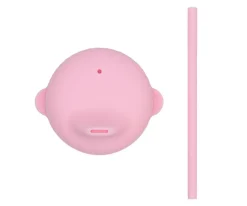 Tapa Sippie para Vaso Silicona Rosa