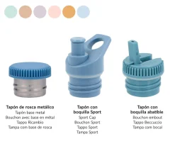 Tapón Sport Sea Green para Botella Acero Tutete