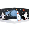 Tarjeta de Cumpleaños Space 3d Scene
