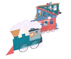 Tarjeta de Cumpleaños Train