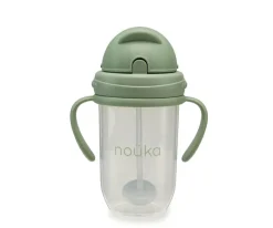 Taza Antiderrame Non-Spill con Pajita Flexible con Peso 260ml Moss