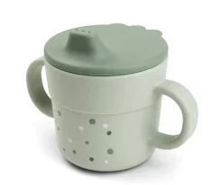 Taza de Aprendizaje Happy Dots Green