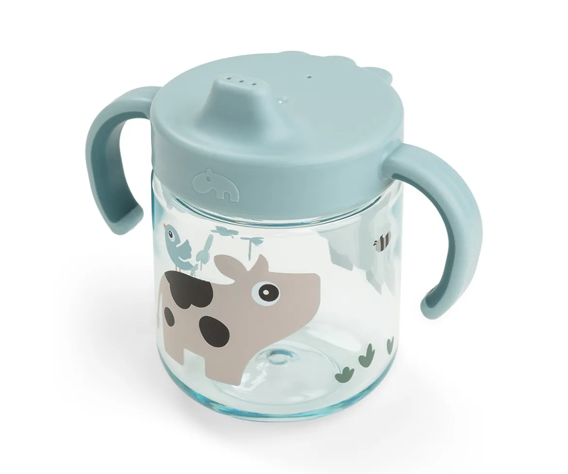 Taza de Aprendizaje Tritán Tiny Farm Blue