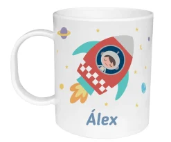 Taza de Plástico Personalizada Espacio