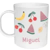 Taza de Plástico Personalizada Fruits