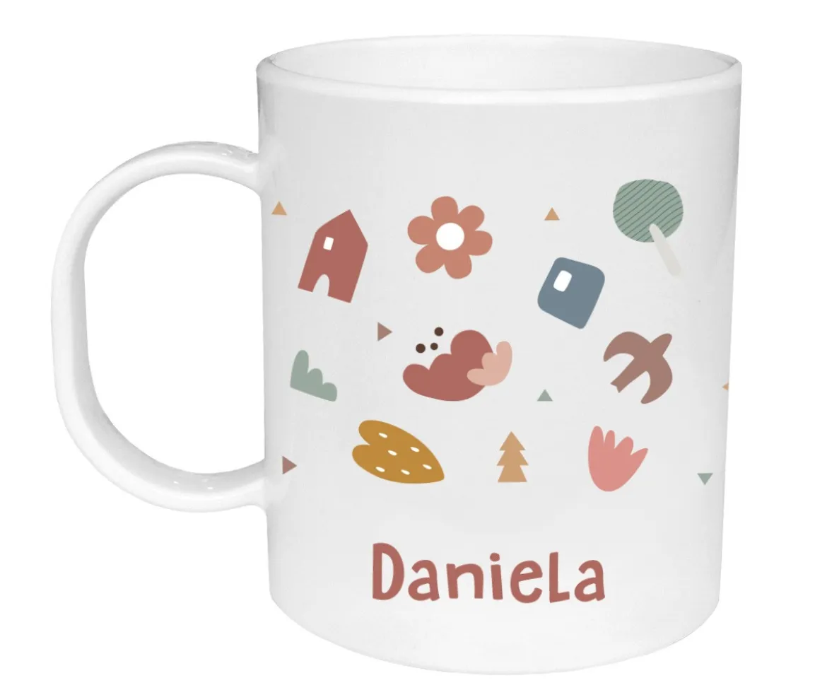 Taza de Plástico Personalizada Geometric Nature