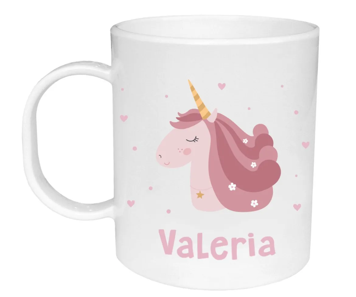 Taza de Plástico Personalizada Magical Unicorn