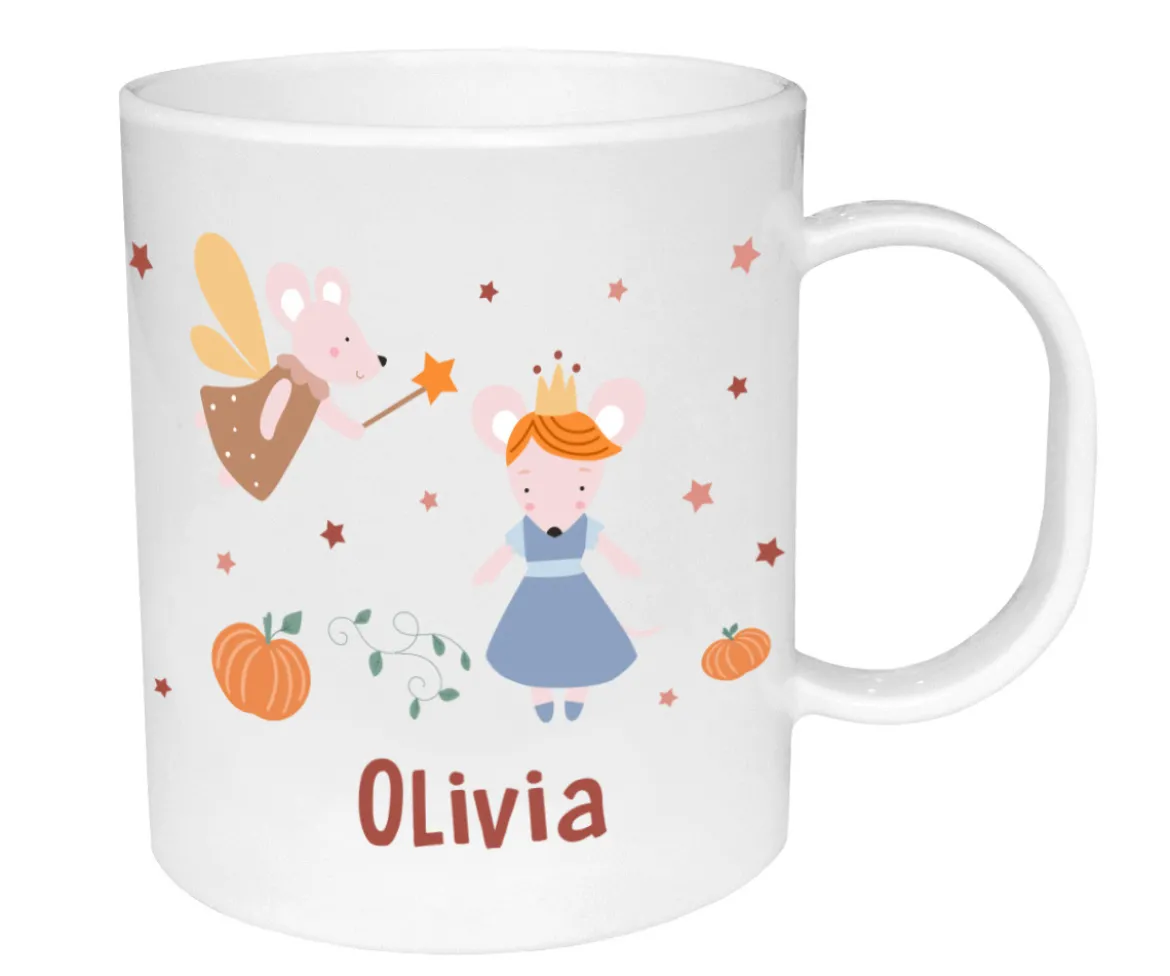 Taza de Plástico Personalizada Mouse Fairies