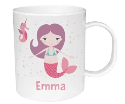 Taza de Plástico Personalizada Sirena