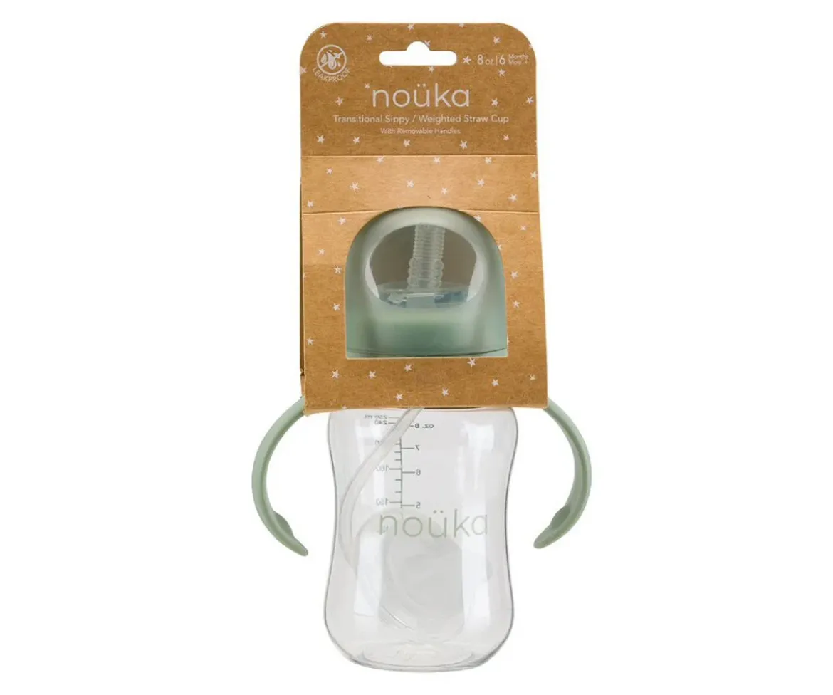 Taza Transitional con Pajita Flexible con Peso 240ml Deep Ocean