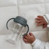 Taza Transitional con Pajita Flexible con Peso 240ml Soft Blush