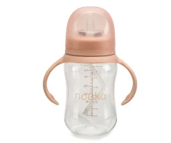 Taza Transitional con Pajita Flexible con Peso 240ml Soft Blush