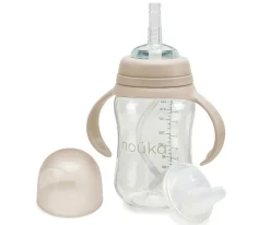 Taza Transitional con Pajita Flexible con Peso 240ml Soft Sand