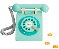 Teléfono de Madera Vintage