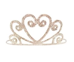 Tiara Dorada con Purpurina