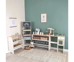 Tienda y Cocina de Juguete Modular White/Natural/Mint
