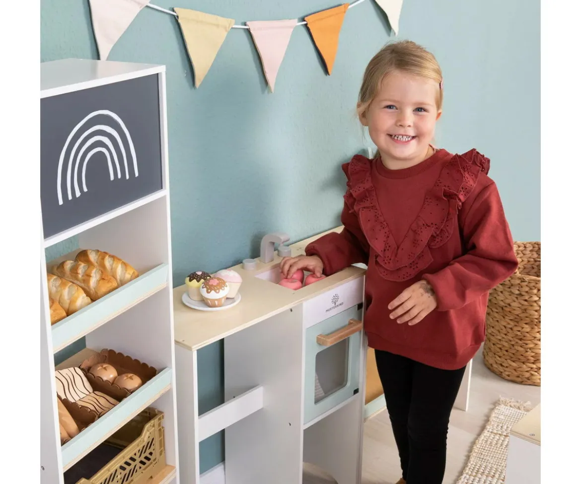 Tienda y Cocina de Juguete Modular White/Natural/Mint