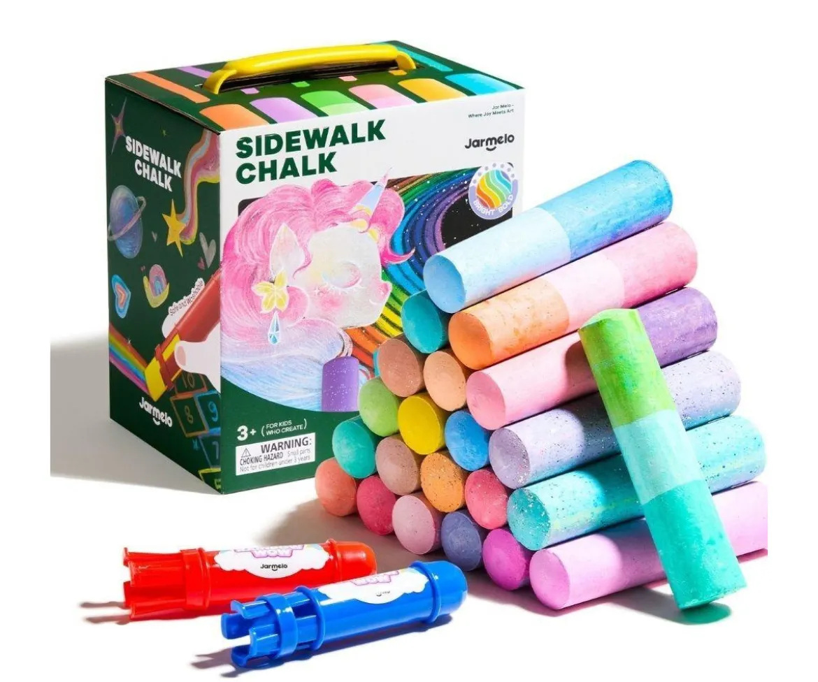 24 Tizas Lavables Rainbow Wow + 2 Soportes