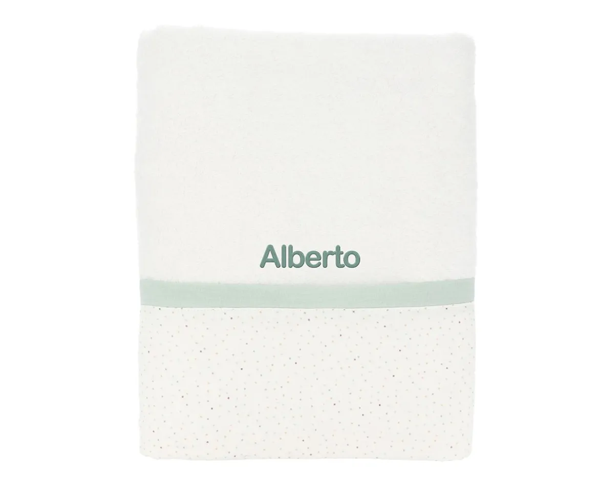 Toalla de Baño Rainbow Dots Verde Personalizable