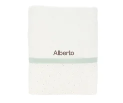 Toalla de Baño Rainbow Dots Verde Personalizable