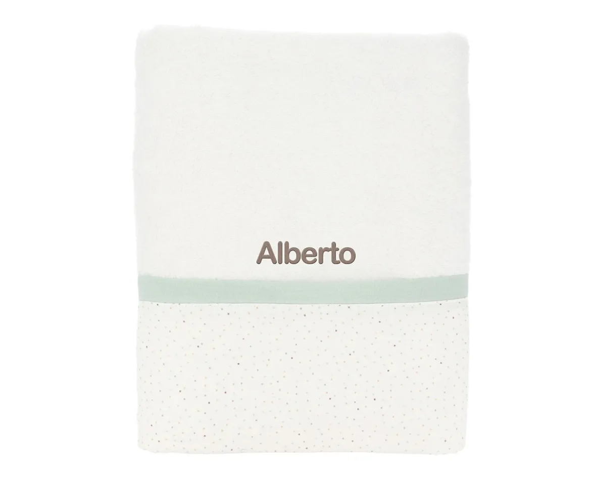 Toalla de Baño Rainbow Dots Verde Personalizable