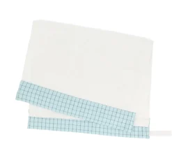 Toalla Guardería Nordic Check Blue Personalizable