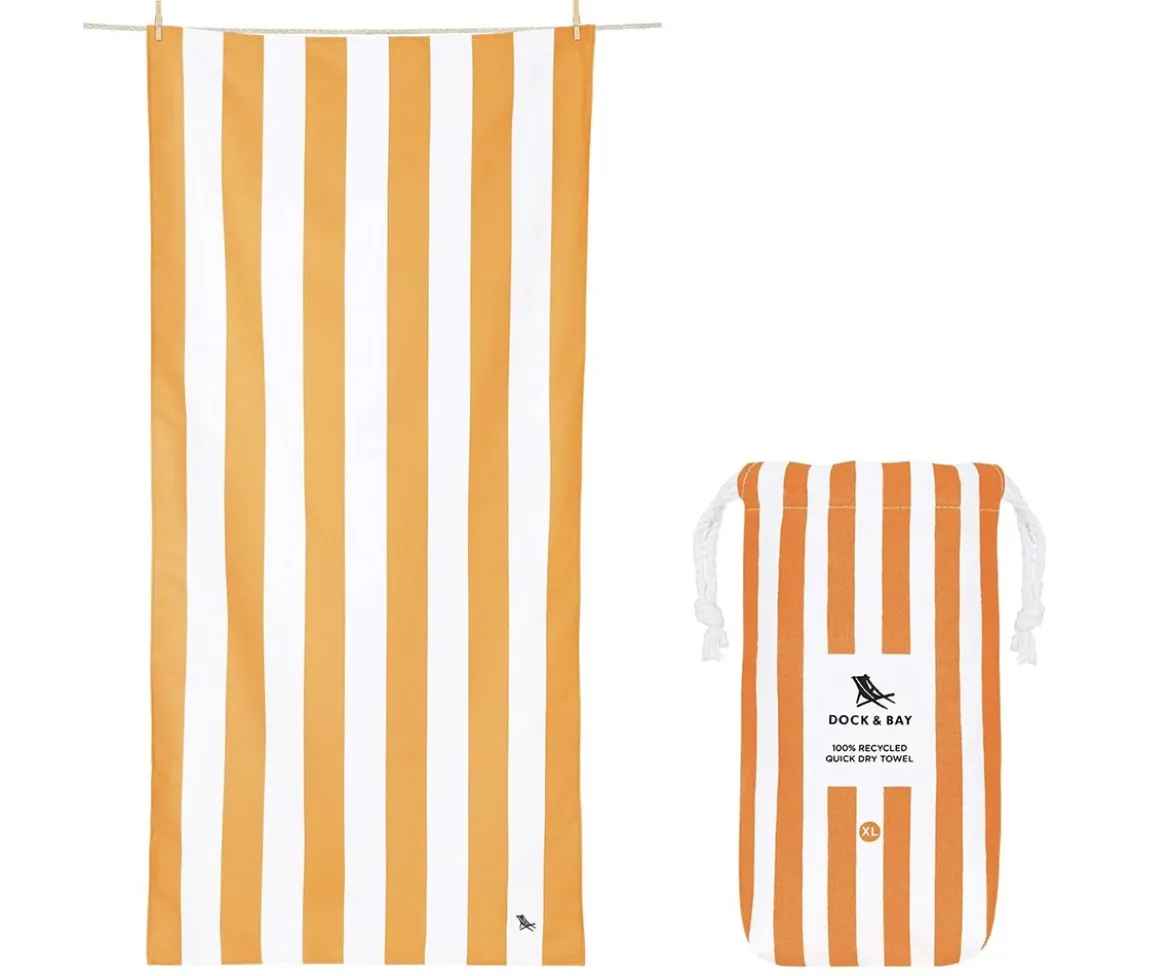 Toalla Playa Extra Large Microfibra Cabana Ipanema Naranja Personalizable