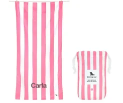 Toalla Playa Extra Large Microfibra Cabana Malibu Pink Personalizable