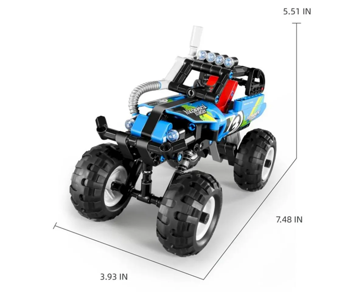 Todoterreno 4x4 Azul Retráctil 193 Piezas