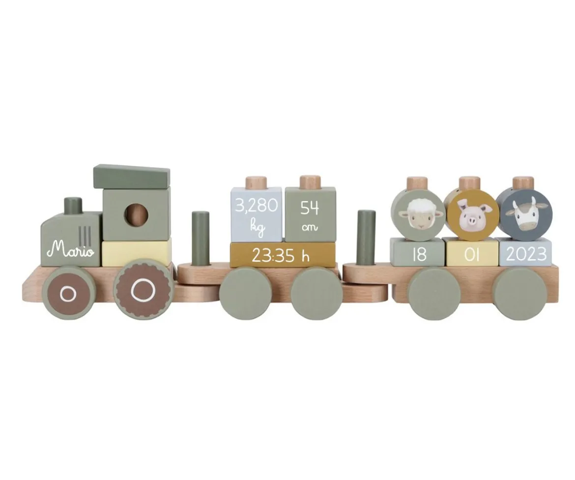 Tractor de Nacimiento Personalizable Little Farm Sage