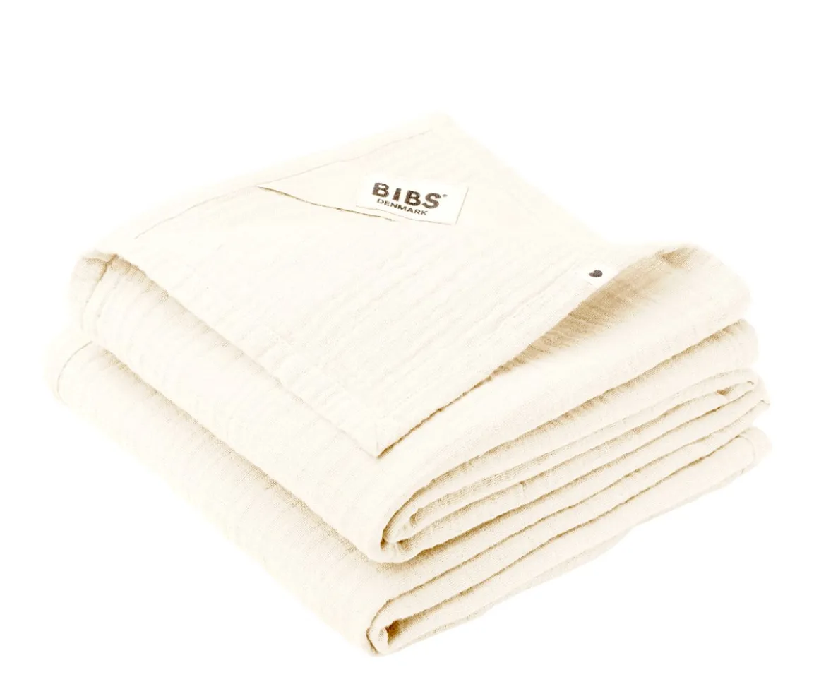 2 Trapitos Muselinas BIBS Ivory