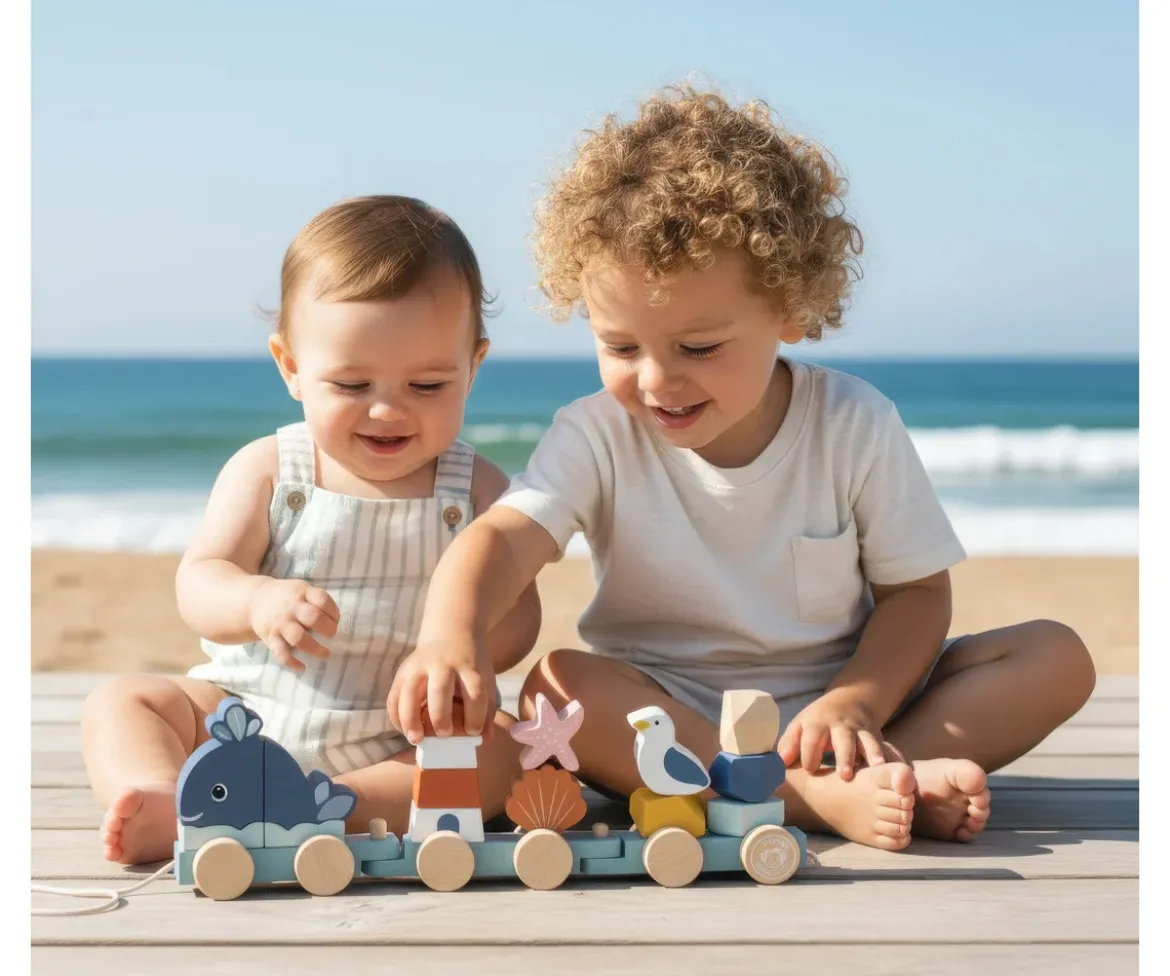 Tren de Madera Apilable Ocean Stacking