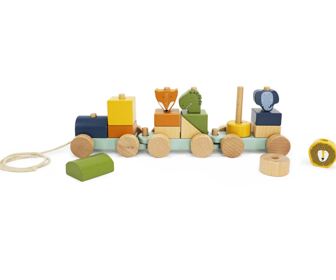 Tren de Madera Trixie All Animals