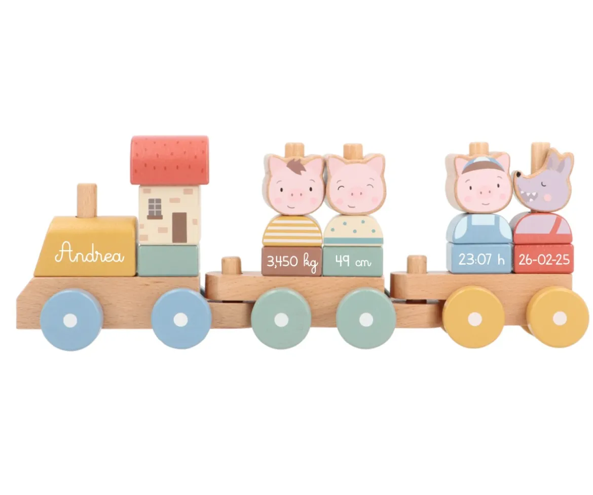 Tren Little Pigs Family Personalizable