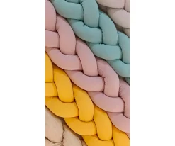 Trenza Protector Algodón Gris 180 cm