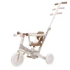 Triciclo con Barra 4 en 1 Blanco Flores