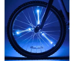 Tubos Luminosos LED Azul para Radios de Bicicleta