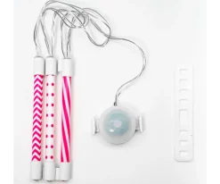 Tubos Luminosos LED Rosa para Radios de Bicicleta