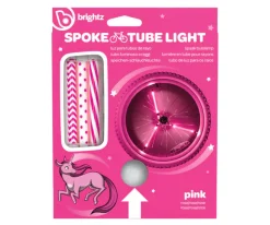 Tubos Luminosos LED Rosa para Radios de Bicicleta