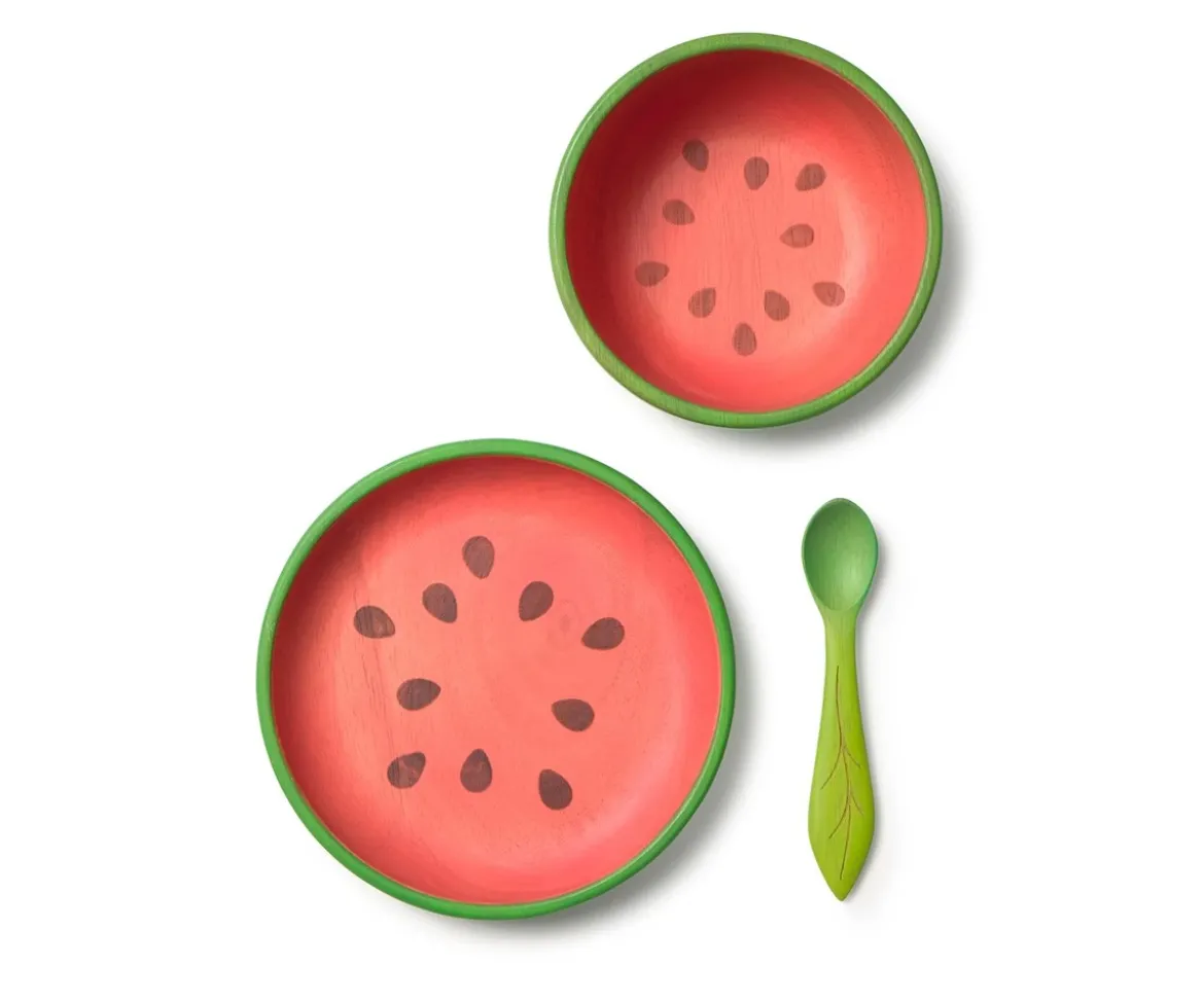Vajilla 3 Piezas de Madera Wally The Watermelon