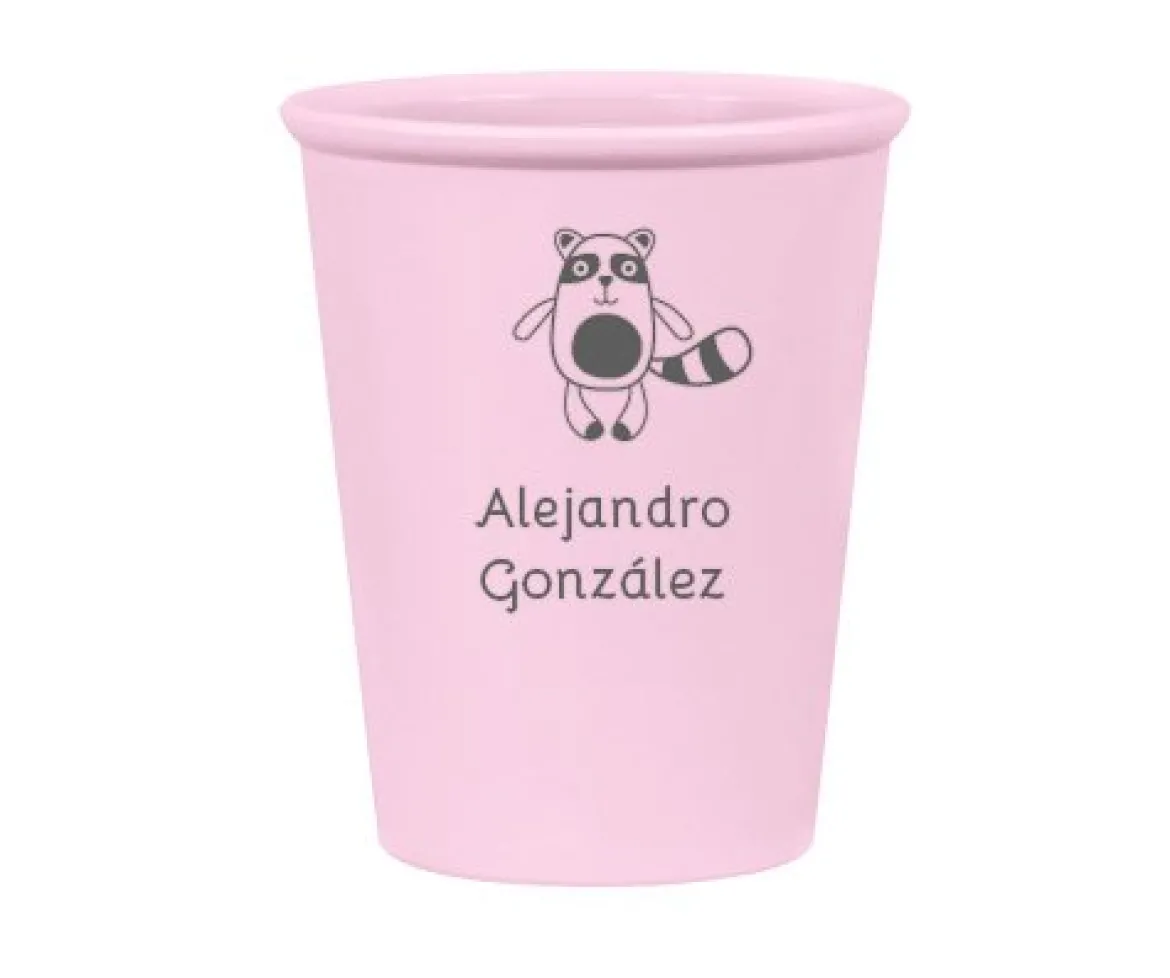 Vasito Personalizado Mapache (+colores)