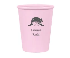 Vasito Personalizado Pirata Niña (+colores)