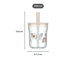 Vaso con Pajita Mio Fairy Garden 250 ml