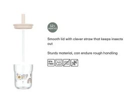 Vaso con Pajita Mio Sunshine & Rainbow 250 ml