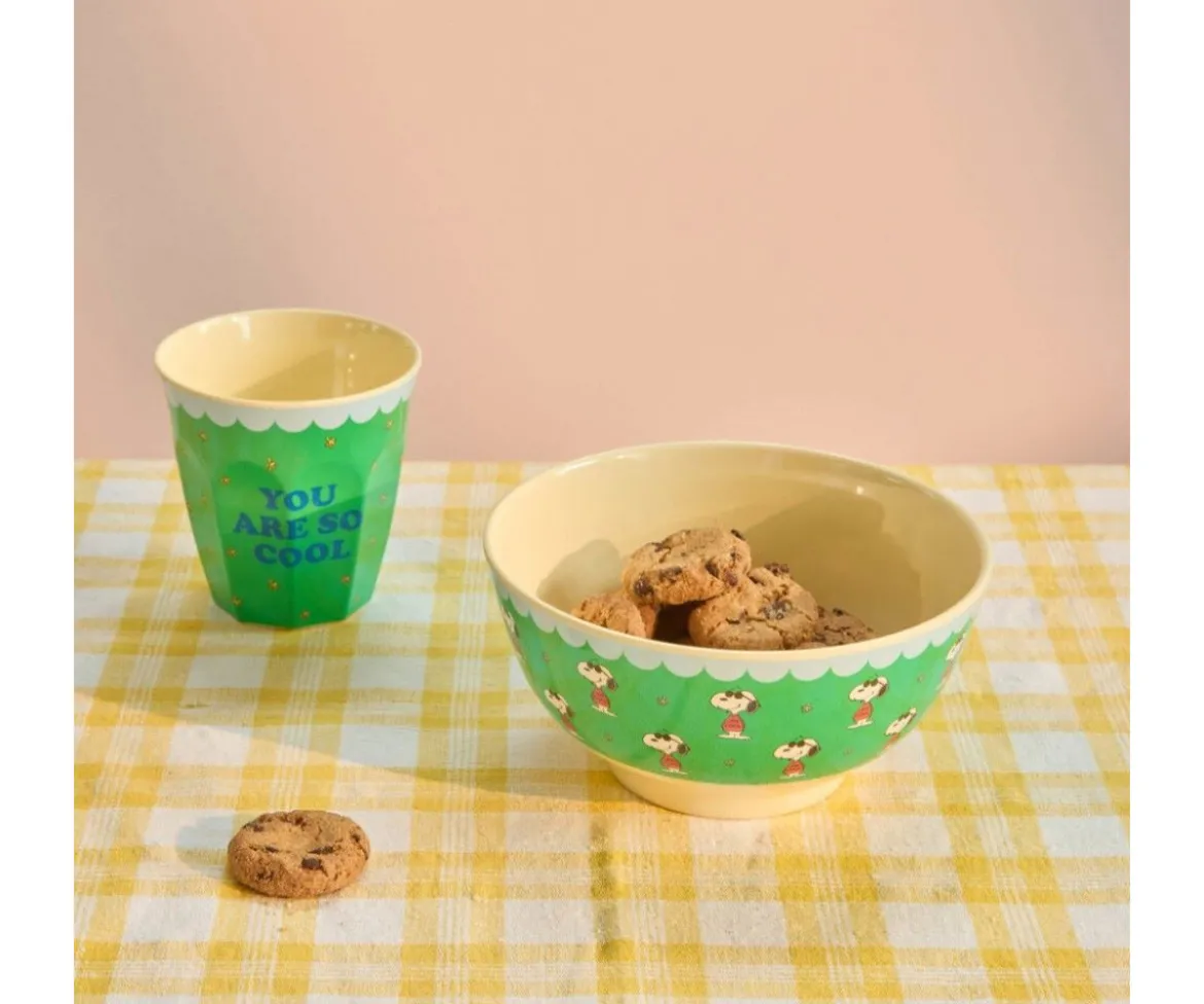 Vaso de Melamina Snoopy Green 250ml