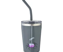 Vaso Termo Hermético con Pajita TEMP Tumbler Araña Grey