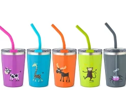 Vaso Termo Hermético con Pajita TEMP Tumbler Jirafa Turquoise