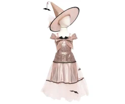 Vestido Bruja Glamurosa con Sombrero