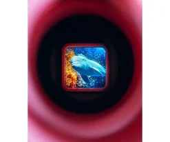 Visor Retro 3D Rosa
